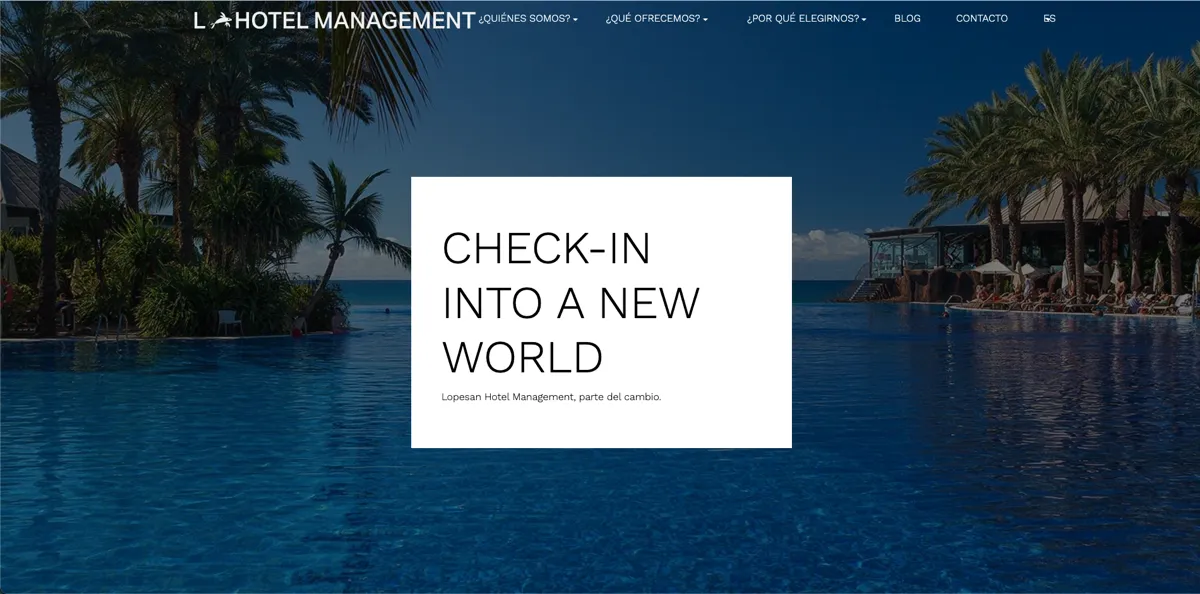 Sitio web de Lopesan Hotel Management